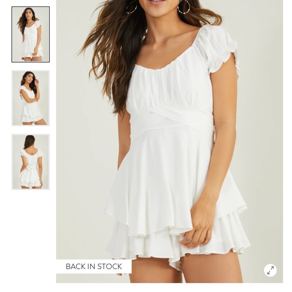 Arula Haisley Romper - Ivory - 3X - NWT